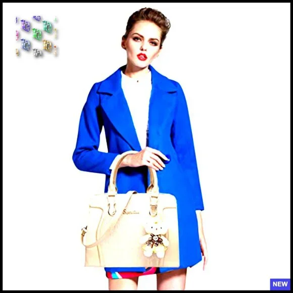 Faux Leather Tote Set 4-Piece Satchel Shoulder Bag Multi-Use Chic - Picture 2 of 7